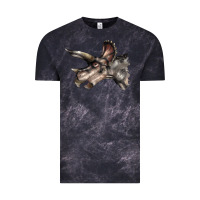 Cloud Black Triceratops Horridus Face Vintage Tee - LillyAllenDesigns