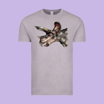 Triceratops Horridus Face Vintage Tee Designed By Lillyallendesigns