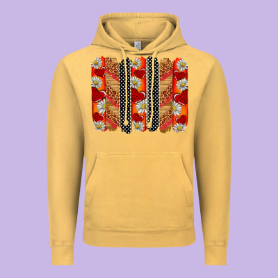 Ladybug Brushstrokes Vintage Hoodie Designed By Barkaloodesign