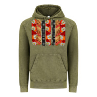 Vintage Olive ladybug brushstrokes Vintage Hoodie - BarkalooDesign