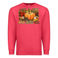 Cardinal Just a girl who loves Fall Premium Sweatshirt - NancyCooperArtShop