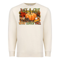 Just A Girl Who Loves Fall Premium Sweatshirt | Teevron