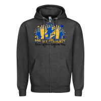Charcoal Heather for my students down syndrome awareness day Zipper Hoodie - Artiststas