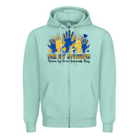 Seafoam for my students down syndrome awareness day Zipper Hoodie - Artiststas