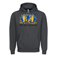 Smoke for my students down syndrome awareness day Zipper Hoodie - Artiststas