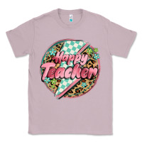 Lilac happy teacher lighting bolt Classic Tee - MaliasSmallBusiness