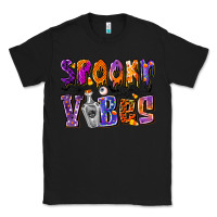 Black Spooky Vibes Classic Tee - CowhideDigitalArt