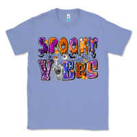 Colony Blue Spooky Vibes Classic Tee - CowhideDigitalArt