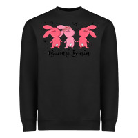 Black easter bunny Heavyweight Sweatshirt - MaliasSmallBusiness