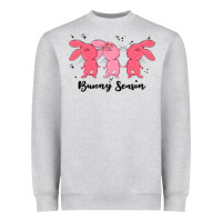 Heather Grey easter bunny Heavyweight Sweatshirt - MaliasSmallBusiness