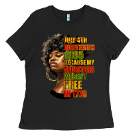 Black juneteenth 1885 because my ancestors weren't free in 1776 black woman Ladies Tee - HRA Design Shop