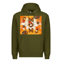 Army Green fireman mom mother's day Premium Hoodie - TumblerDesignByShophia