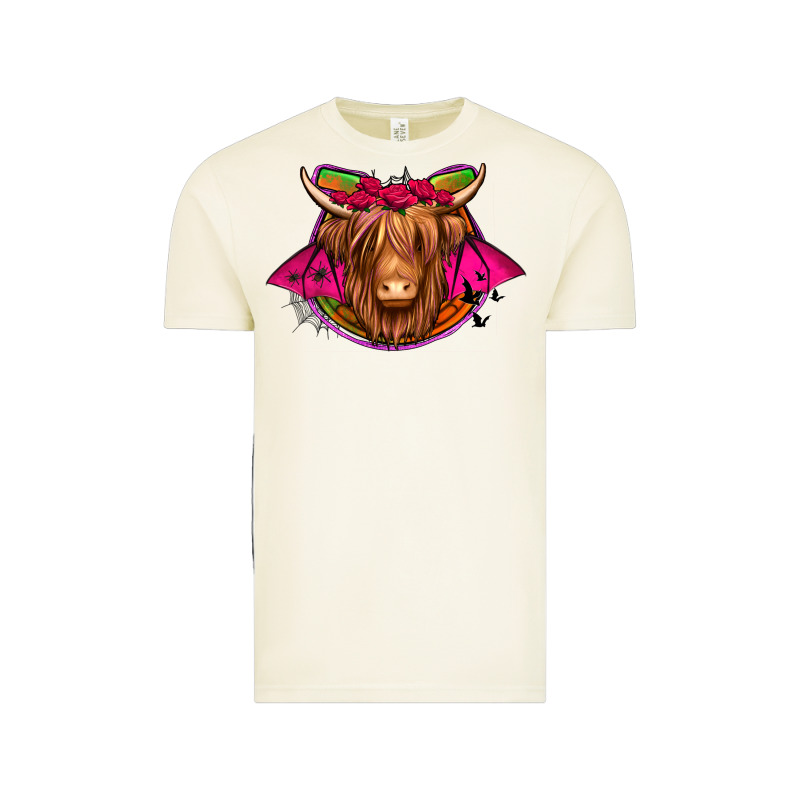 Halloween Highland Cow Horseshoe Vintage Tee by Jasminsmagicworld | Teevron