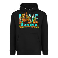 Black Love Thanksgiving with Turkey Heavyweight Hoodie - texasbilliewilder