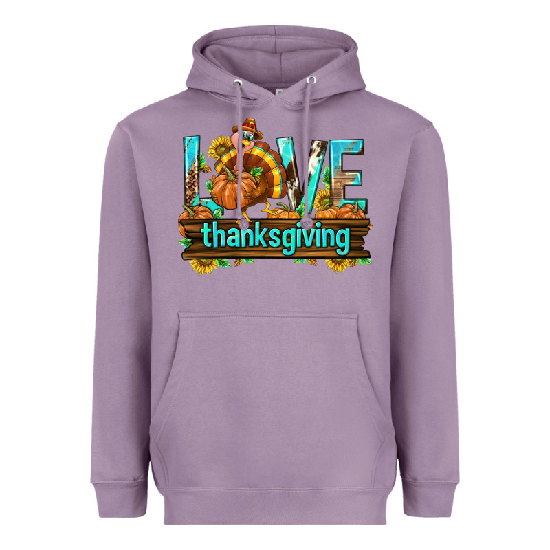 Love Thanksgiving With Turkey Heavyweight Hoodie by texasbilliewilder | Teevron