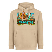 Mushroom Love Thanksgiving with Turkey Heavyweight Hoodie - texasbilliewilder