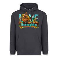 Smoke Love Thanksgiving with Turkey Heavyweight Hoodie - texasbilliewilder