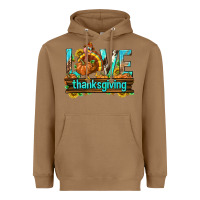 Toasted Coconut Love Thanksgiving with Turkey Heavyweight Hoodie - texasbilliewilder