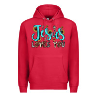 Cardinal jesus loves you Premium Hoodie - JahusDesignShop