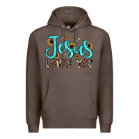 Coffee jesus loves you Premium Hoodie - JahusDesignShop