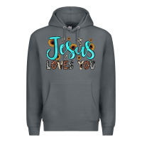 Rock jesus loves you Premium Hoodie - JahusDesignShop