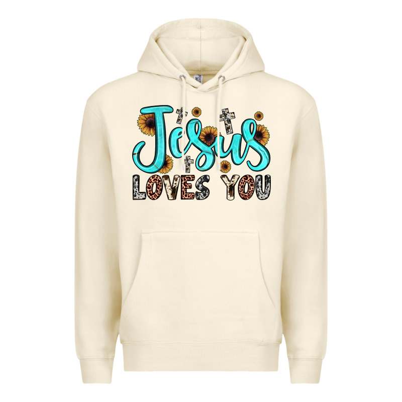Jesus Loves You Premium Hoodie by JahusDesignShop | Teevron