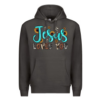 Smoke jesus loves you Premium Hoodie - JahusDesignShop
