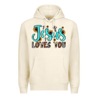 Tofu jesus loves you Premium Hoodie - JahusDesignShop