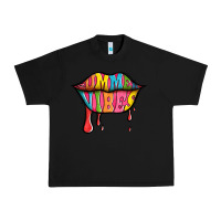 Black summer vibes lips Urban Heavy Tee - Jasminsmagicworld