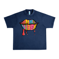 Navy summer vibes lips Urban Heavy Tee - Jasminsmagicworld