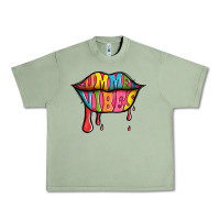 Oil Green summer vibes lips Urban Heavy Tee - Jasminsmagicworld