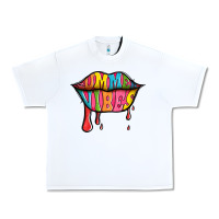White summer vibes lips Urban Heavy Tee - Jasminsmagicworld