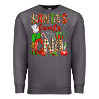 Charcoal Heather santa's favorite cna Premium Sweatshirt - texasbilliewilder
