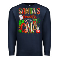 Navy santa's favorite cna Premium Sweatshirt - texasbilliewilder
