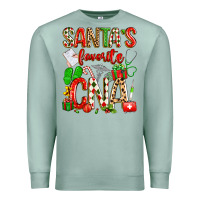 Seafoam santa's favorite cna Premium Sweatshirt - texasbilliewilder