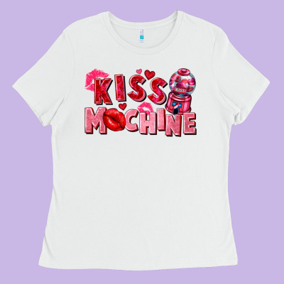 Kiss Machine Ladies Tee Designed By Fadigitalartstudio