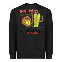 Black hot mess always stressed softball mama stanley cup Heavyweight Sweatshirt - MaliasSmallBusiness