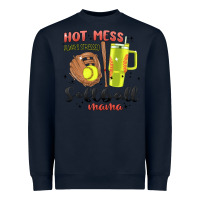 Navy hot mess always stressed softball mama stanley cup Heavyweight Sweatshirt - MaliasSmallBusiness