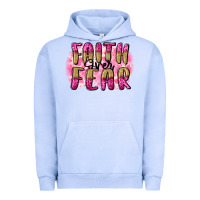 Pigment Grape Ice Faith over fear  Breast Cancer Awareness Urban Hoodie - FaDigitalArtStudio