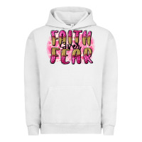 Pigment Lunar Rock Faith over fear  Breast Cancer Awareness Urban Hoodie - FaDigitalArtStudio
