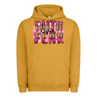 Pigment Peanut Butter Faith over fear  Breast Cancer Awareness Urban Hoodie - FaDigitalArtStudio