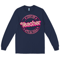 Navy come on teacher let's go teach Long Sleeve Tee - MaliasSmallBusiness