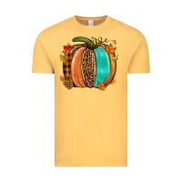 Vintage Mustard Fall leopard pumpkin Vintage Tee - NancyCooperArtShop