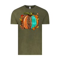 Vintage Olive Fall leopard pumpkin Vintage Tee - NancyCooperArtShop
