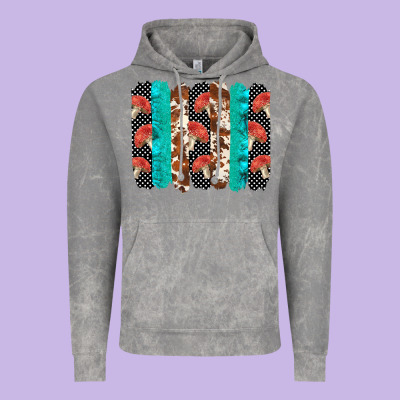 Ladybug Brushstrokes  2 Vintage Hoodie Designed By Barkaloodesign