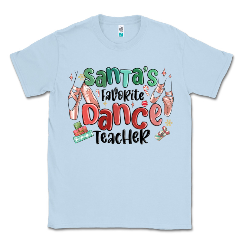 Santa's Favorite Dance Teacher Classic Tee by MaliasSmallBusiness | Teevron