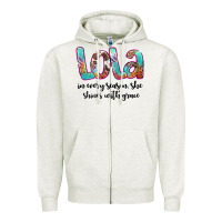 Oatmeal Heather lola Zipper Hoodie - Artiststas
