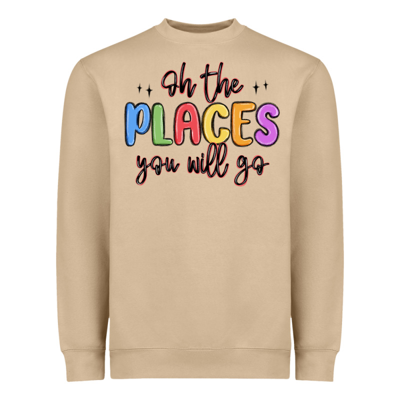 Oh The Places You Will Go Heavyweight Sweatshirt by MaliasSmallBusiness | Teevron