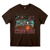 Chocolate Brown the best memories camping Heavy Core Tee - SublimationCraftShop