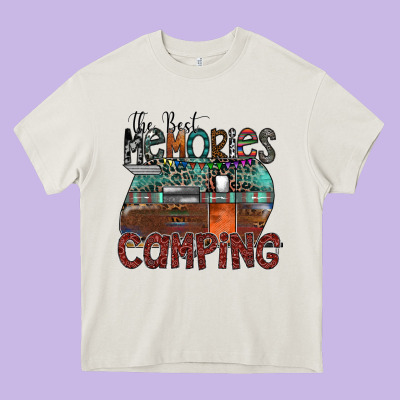 The Best Memories Camping Heavy Core Tee Designed By Sublimationcraftshop